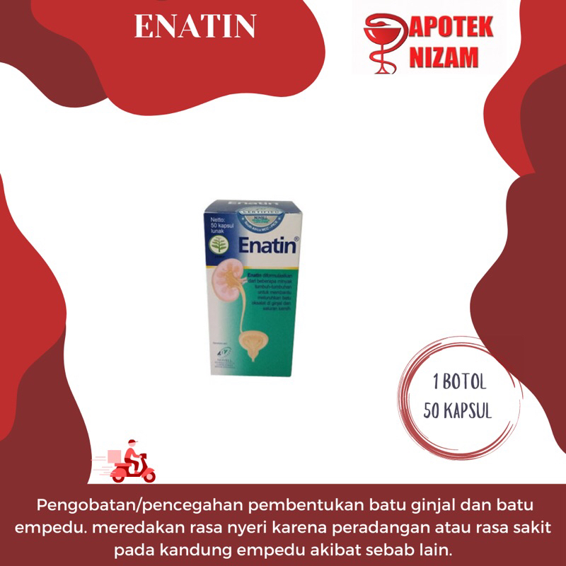 

Enatin isi 50 kapsul lunak