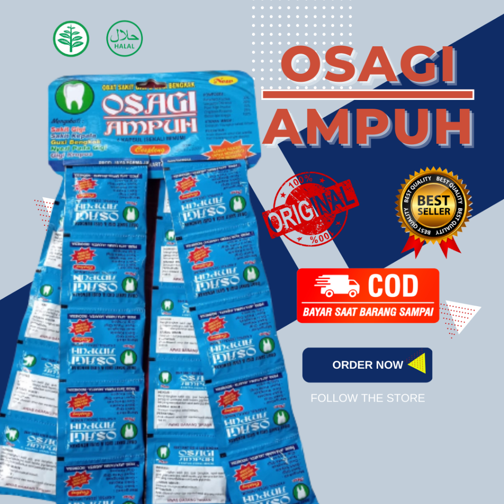 

Kapsul Osagi Obat Sakit gigi Dan Gusi Bengkak, Osagi ampuh, Obat Nyeri pada Gigi, Sakit kepala