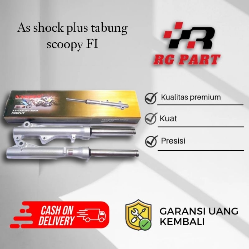 As shock plus tabung depan scoopy FI / shockbreaker depan scoopy FI