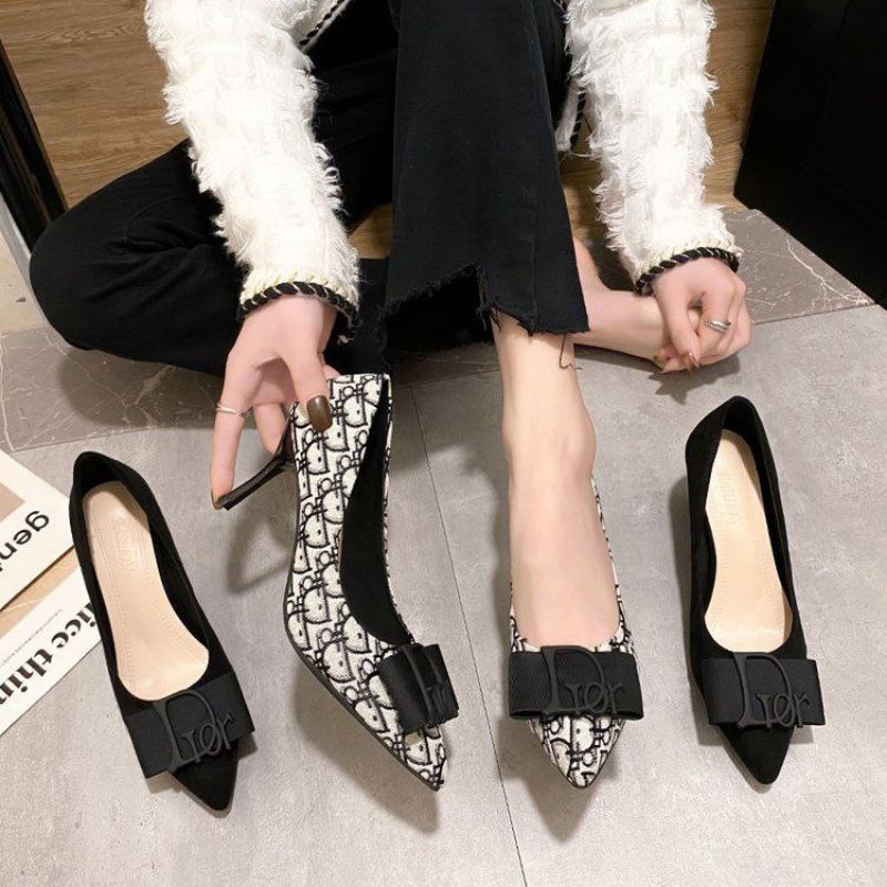 high heels wanita / high heels dior