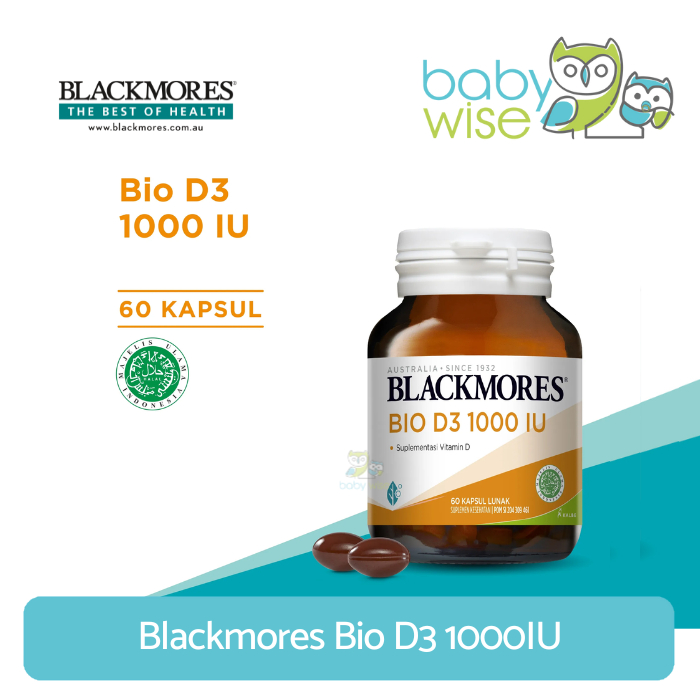 Blackmores Bio D3 1000IU BPOM KALBE - 60 Kapsul