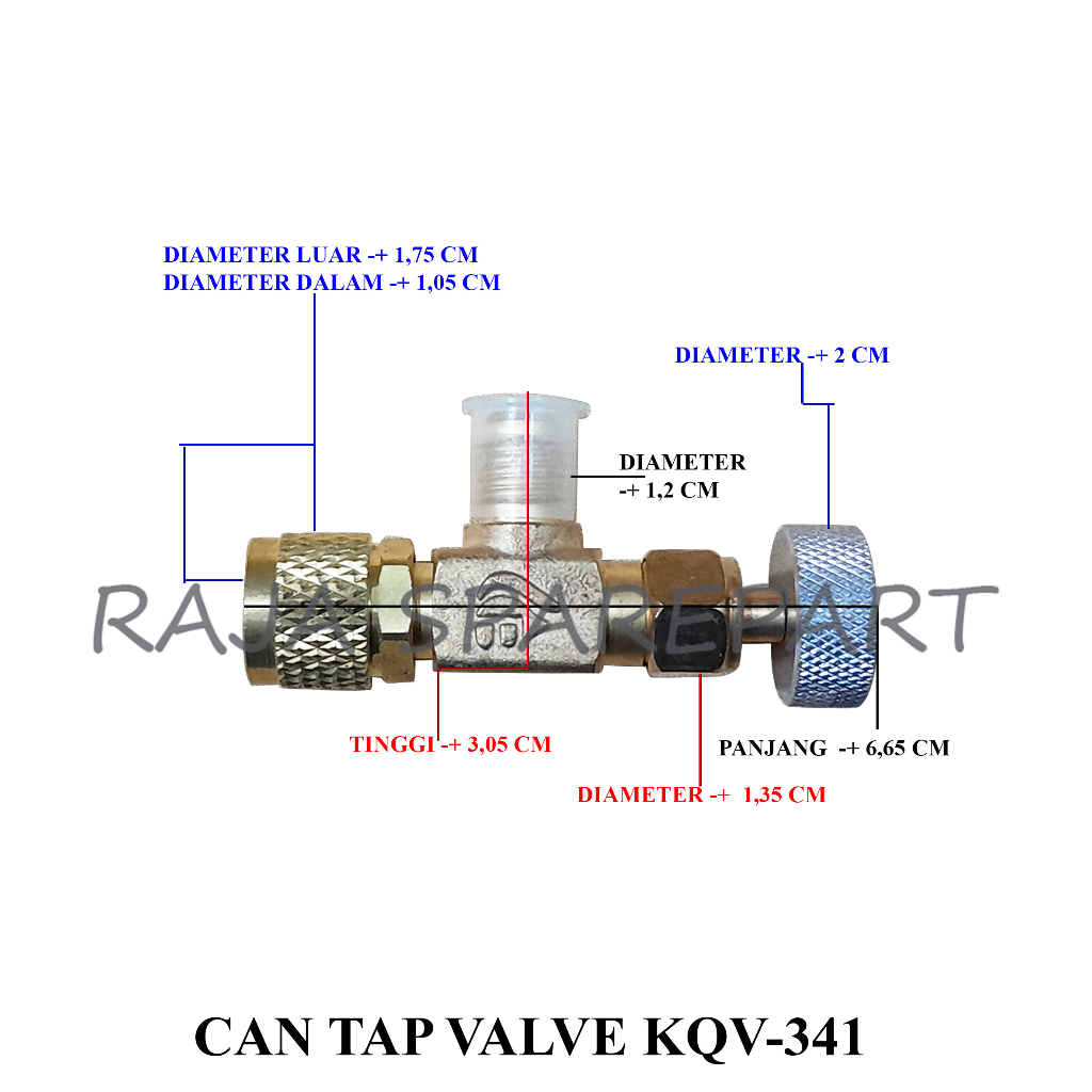 Can Tap Valve KQV-341R22/R134