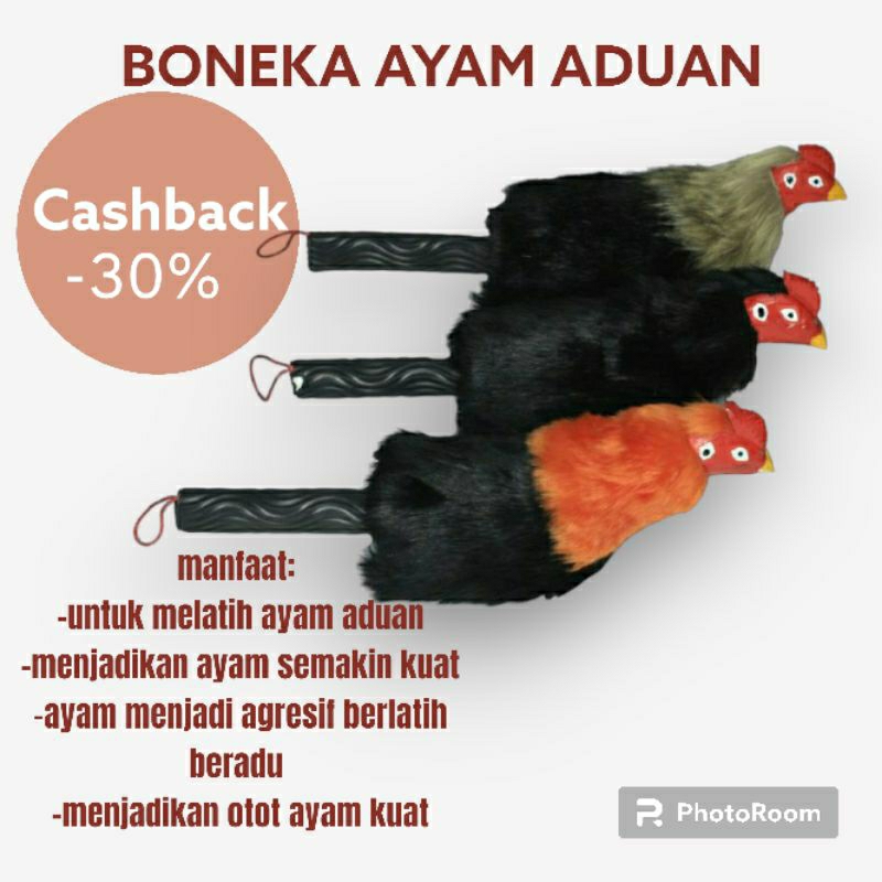 boneka ayam aduan boneka kepala ayam jago