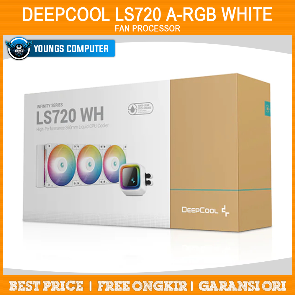 Liquid Cooler DEEPCOOL LS720 ARGB 360mm WHITE 360mm AIO Water Cooling