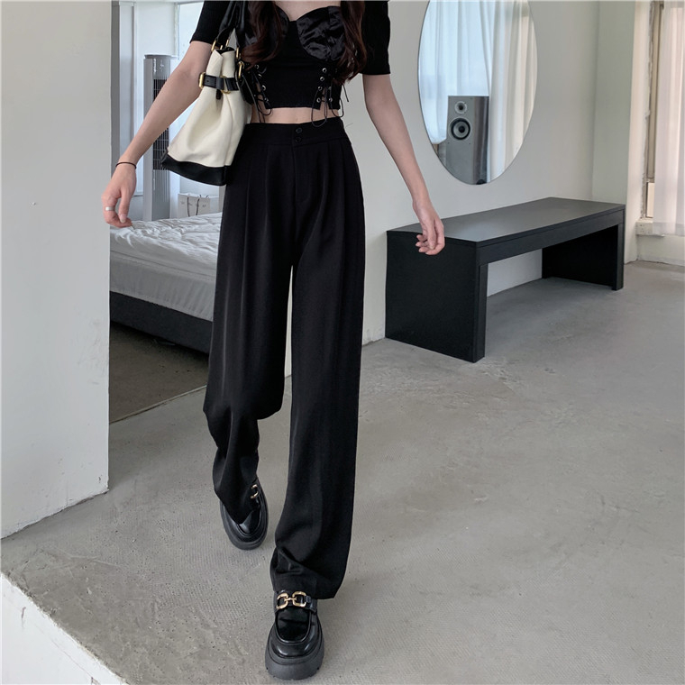 Celana Kulot Wanita Terbaru Loose Kekinian Celana Panjang Korean Style Celana Bahan Pants High Waist