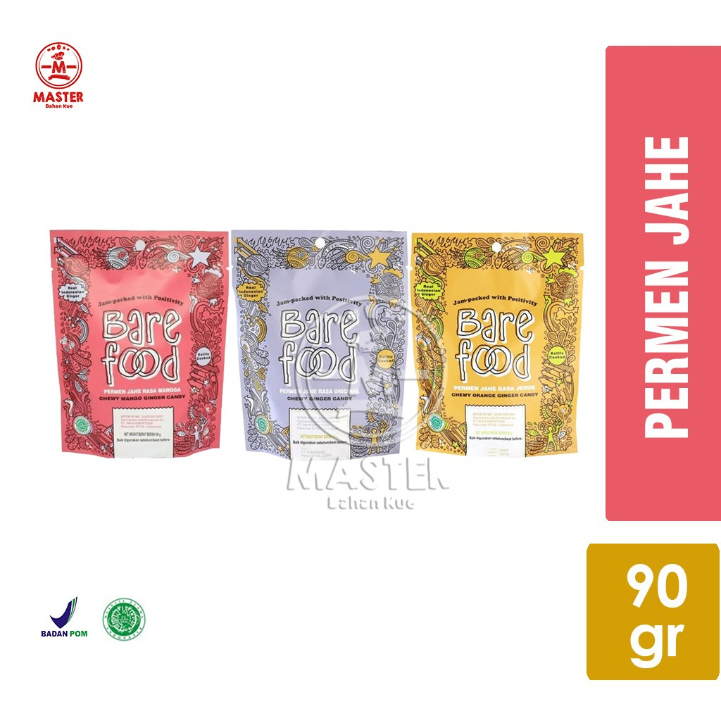 

Bare Food Permen Jahe Original / Mango / Jeruk [90 gr]