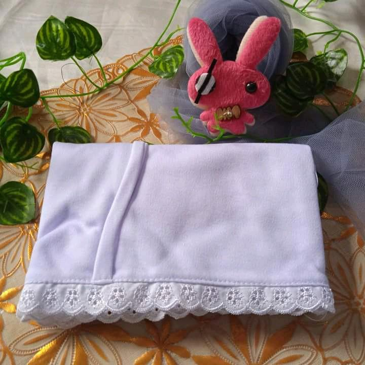 HOT Bergo sekolah AMEENA RENDA TALI bahan kaos PE super/kerudung anak sekolah 2025