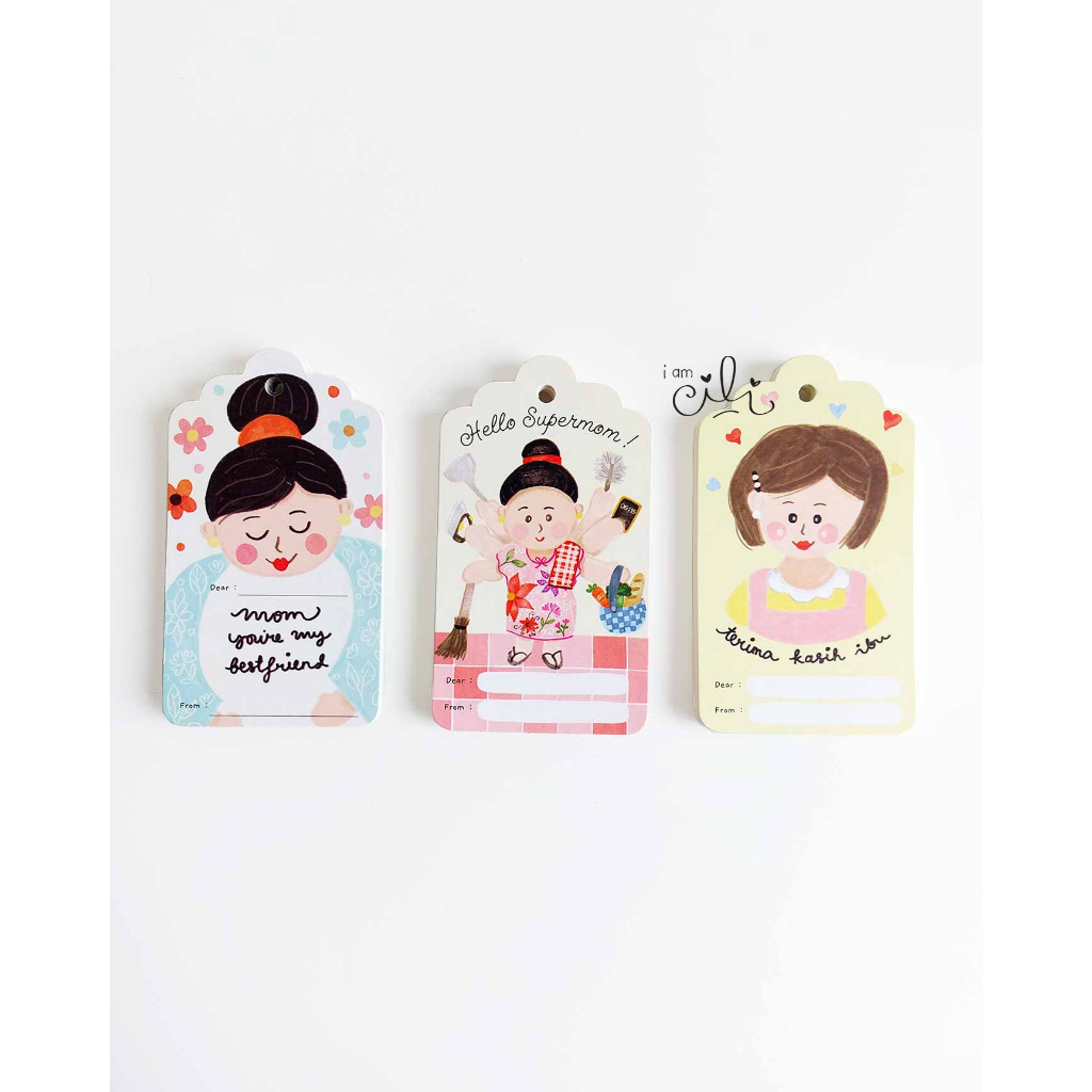 (HT-MOTHERS04) tag hari ibu mothers day untuk mama (ADA LOBANG)