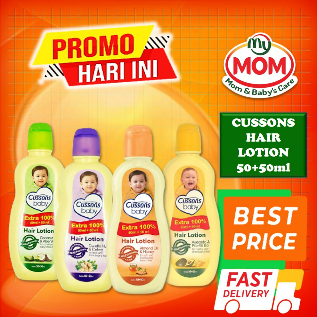 [BPOM] Cussons Baby Hair Lotion 50ml+50ml / Cusson Hair Lotion Bayi / MY MOM