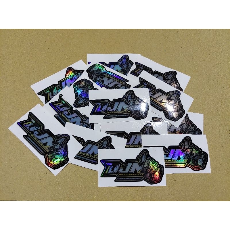 

CUSTOM STIKER HOLOGRAM LAMINASI TEBAL + CUTTING DESAIN SUKA SUKA