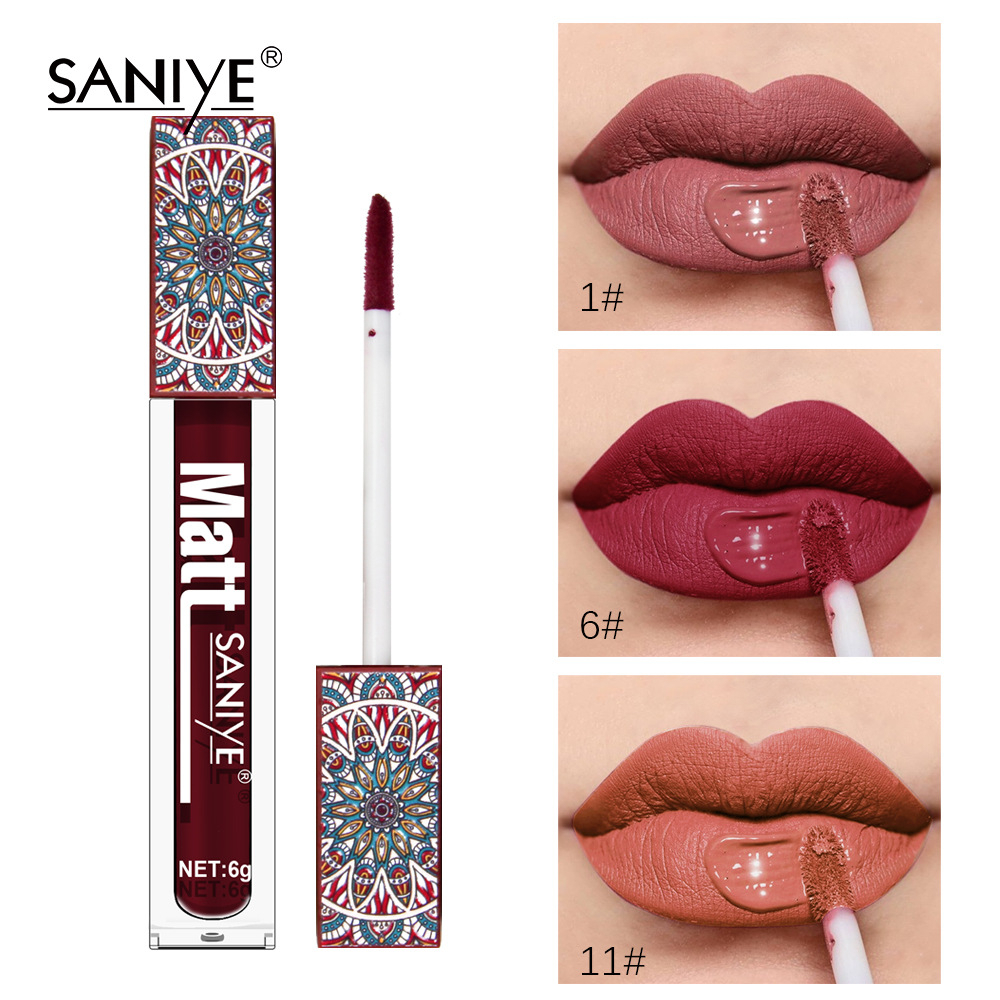 SANIYE 【BPOM】Lip Matte Lipstik Tahan Lama Waterproof Matte Murah Bibir Kosmetik L1181