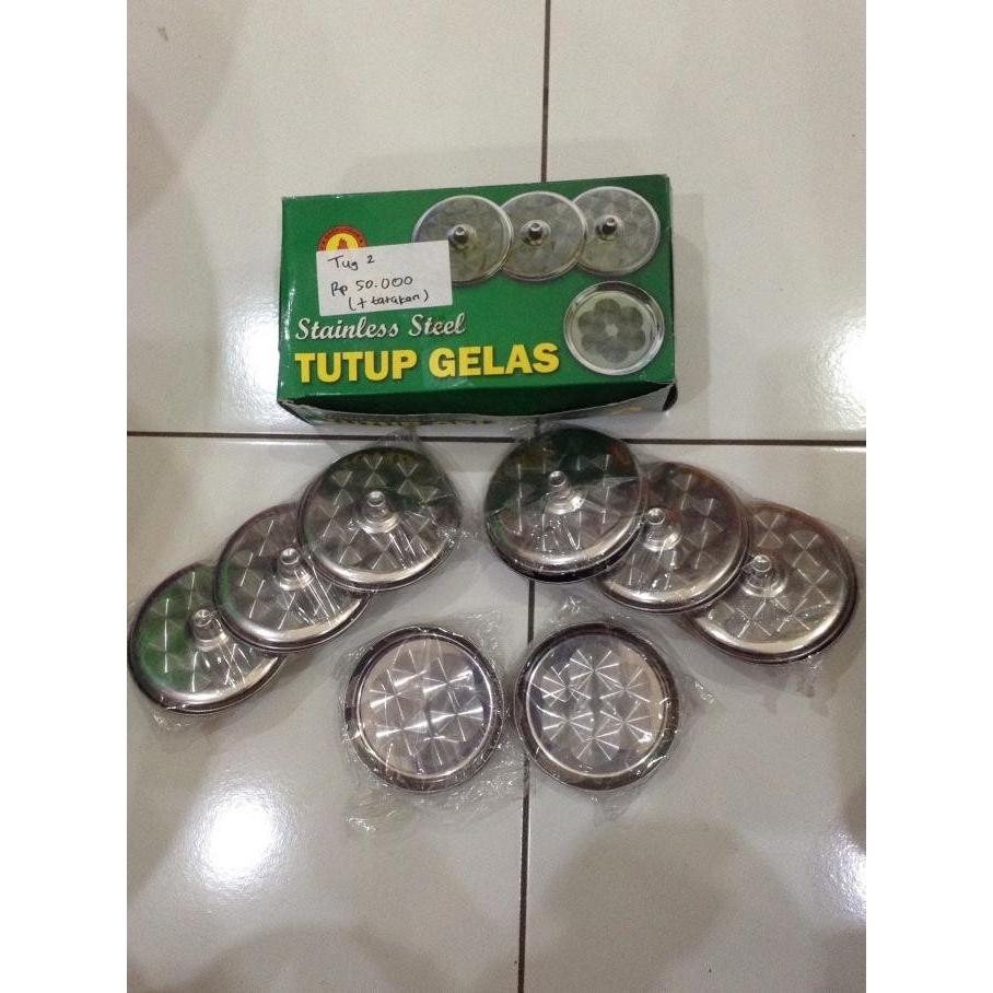 Tutup Gelas Stainless Bara Logam