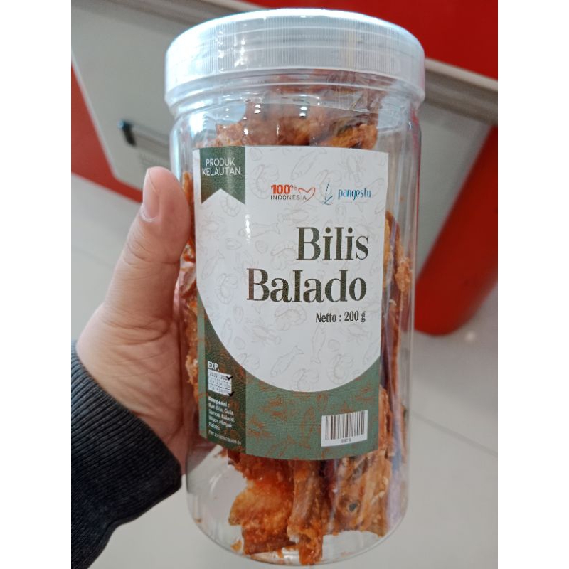 

Bilis Balado Matang Toplesan Isi 200 Gram Khas Cirebon