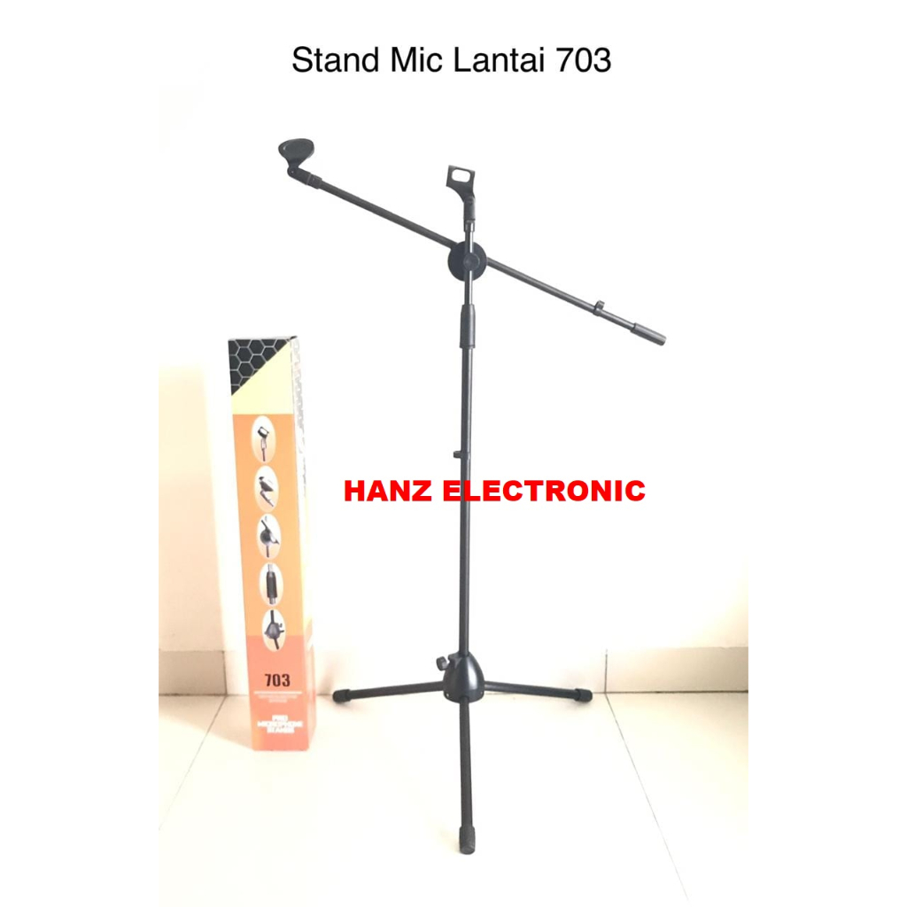 HANZ ELETRONIK T008 STAND MIC/TIANG MIC/MIC LANTAI 703