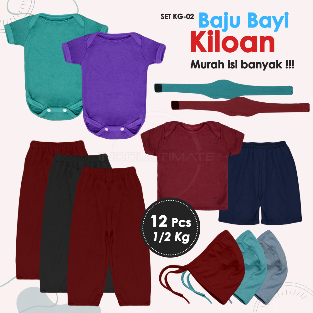 Baju Set Kiloan Anak Bayi Balita SET-KG-01 Paket Perlengkapan Bayi Baru Lahir Baju Atasan Jumper Bayi Celana Bawahan Bayi Baru Lahir SET-KG-02 SET-KG-04