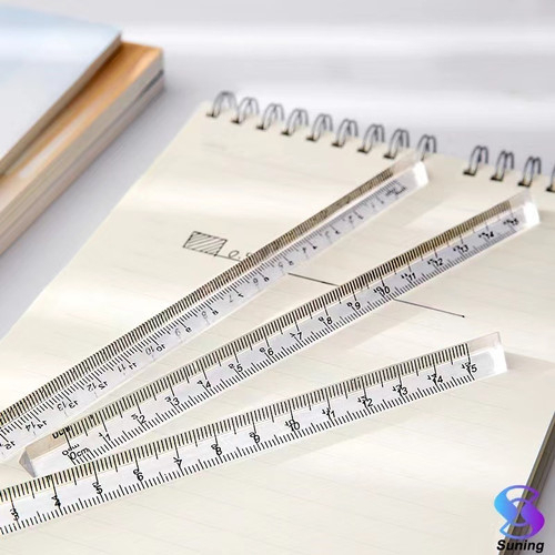 Transparent Triangle Ruler Penggaris Segitiga 15CM &amp; 20CM