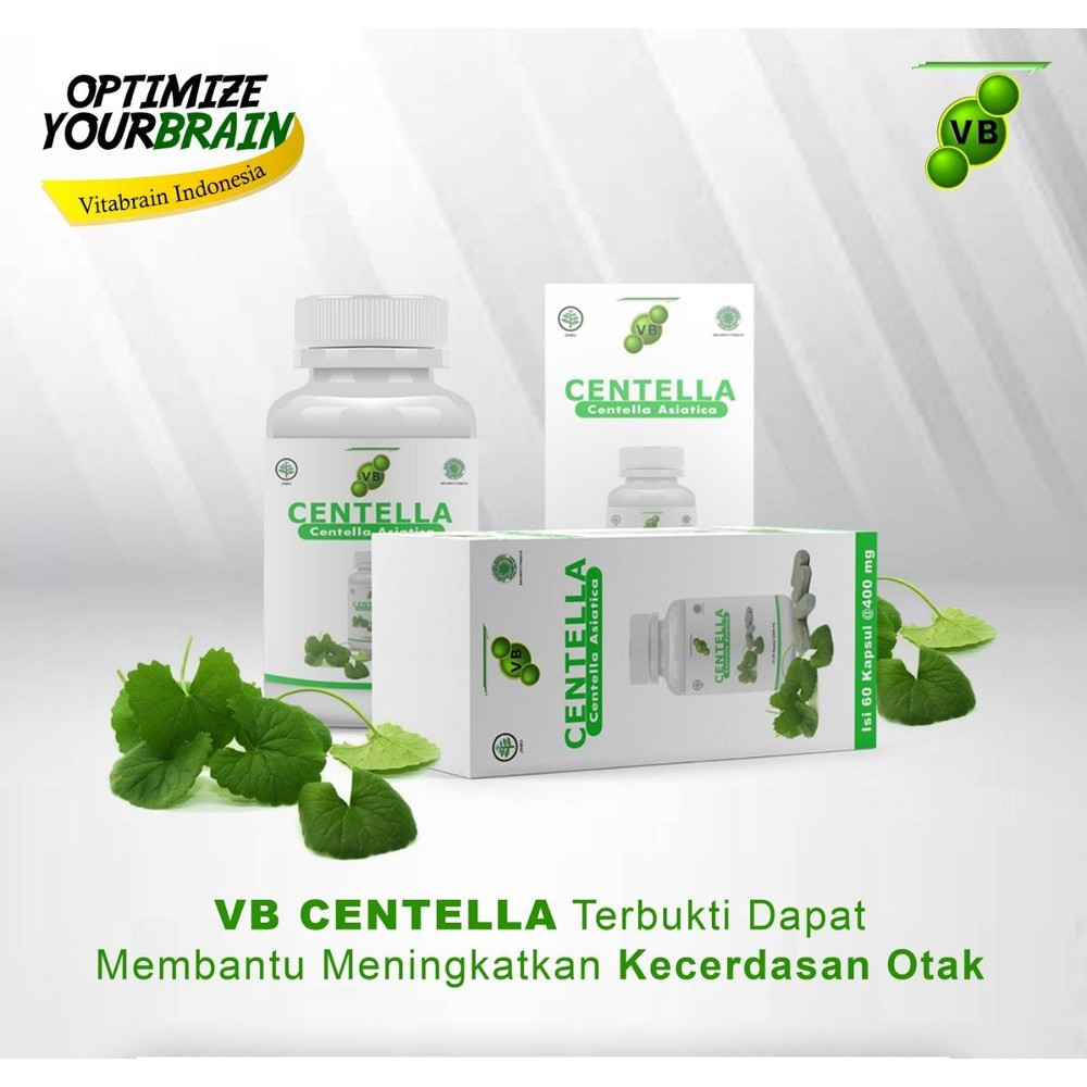 Vitabrain VB Centella Asiatica Suplemen Vitamin Otak Anak dan Dewasa Original BPOM