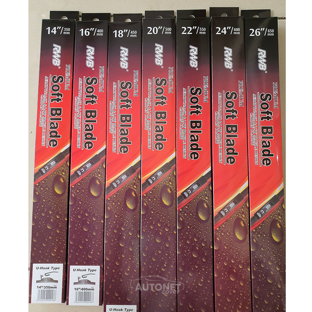 Wiper Mobil Banana Framless RWB Sepasang Soft Blade Xenia Ayla Terios Fortuner Brv Raize Agya Grandmax Avanza Brio Rush