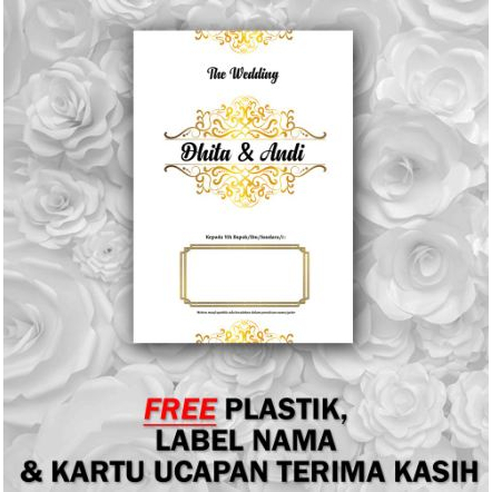 

TERBARU!!! UNDANGAN PERNIKAHAN MURAH GOLD VINTAGE EMAS VINTAGE