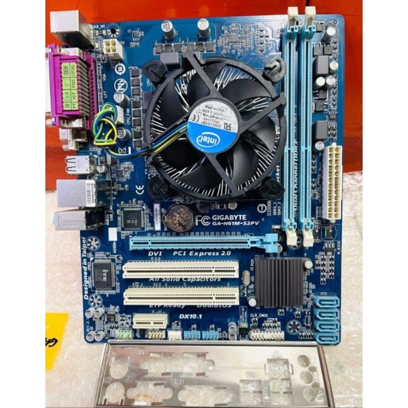 Paket mainbord lga 1155 h61 ddr3 prosesor core i5 2400 ram 8gb HyperX plus fan - ASUS GIGABYTE