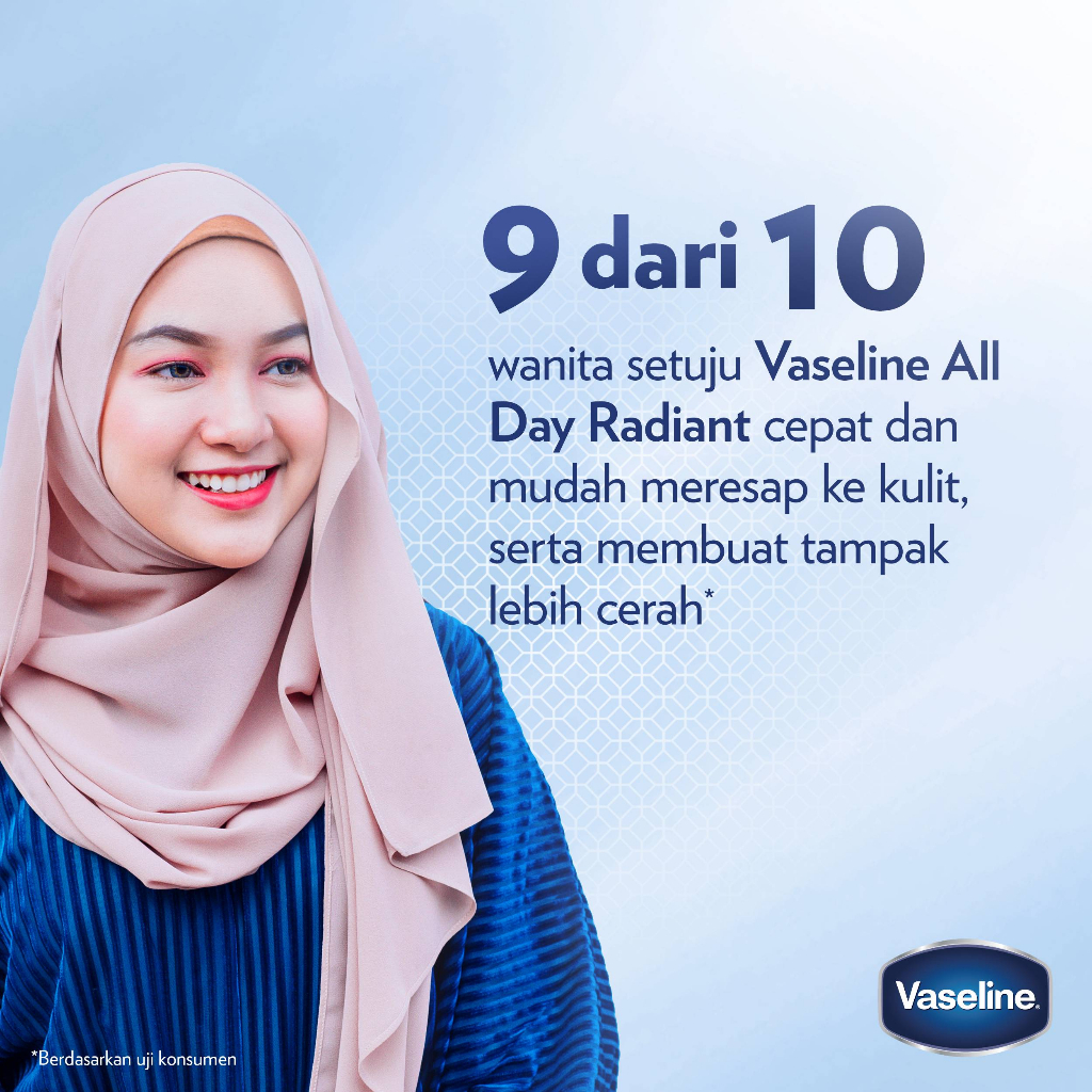 Vaseline Hijab Bright Cooling Body Serum 180ml Twinpack