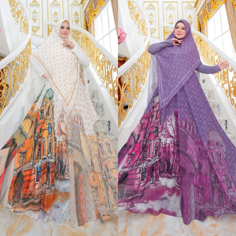 Gamis Syari original by HK - Gamis syari ceruty - full ceruty