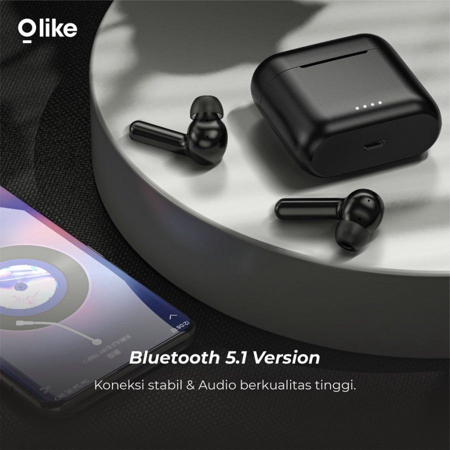 HEADSET EARBUDS WIRELESS OLIKE FINN X O2