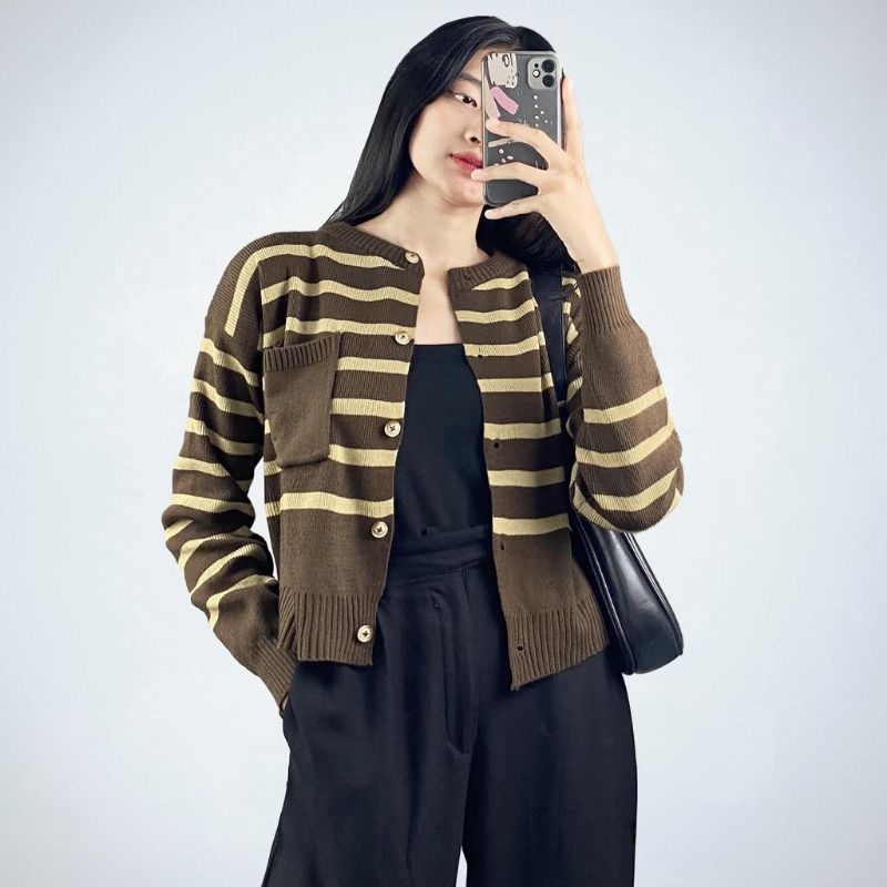 Emira cardigan knit salur