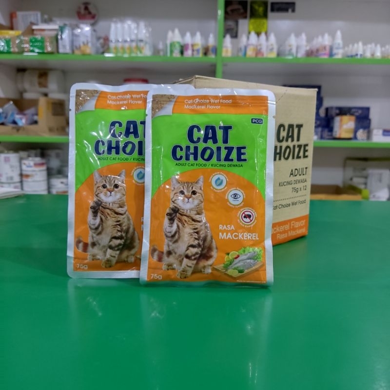 Cat choize sachet Rasa Mackerel 75gr - makanan basah kucing