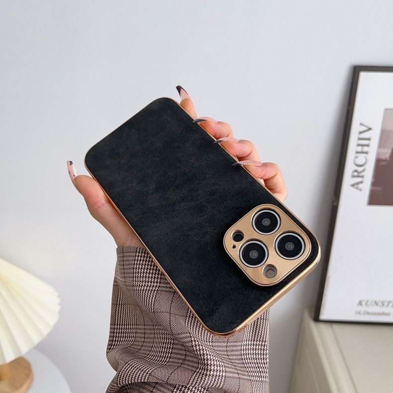 NEW PREMIUM !! ALCANTARA LEATHER CASE GOLD PLATING CAMERA IPHONE 14 PROMAX 14 PRO 14PLUS 14 13 PROMAX 13 PRO 13 12 PROMAX 12 PRO 12 11PROMAX 11PRO 11 SOFTCASE