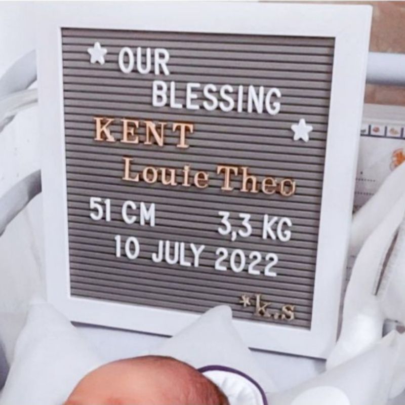 

papan tulisan bayi baby board letter board hospital abuputih