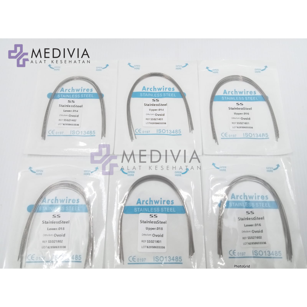 DENTAL STAINLESS STEEL SS WIRE ROUND / KAWAT ORTHO BRACES SS STAINLESS STEEL SS