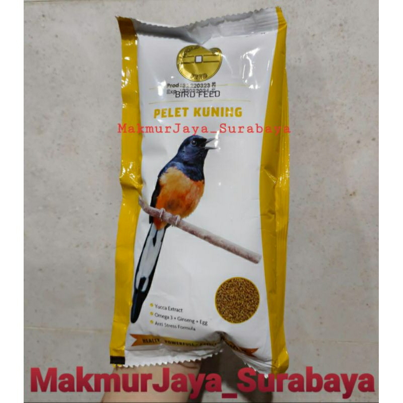 Gold Coin Pelet Kuning 250gr pakan burung Murai Anis Kacer dll