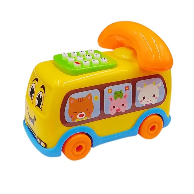 Mainan Bayi Edukasi Telephone Musik Bus Music Phone Mobile Phone YD6