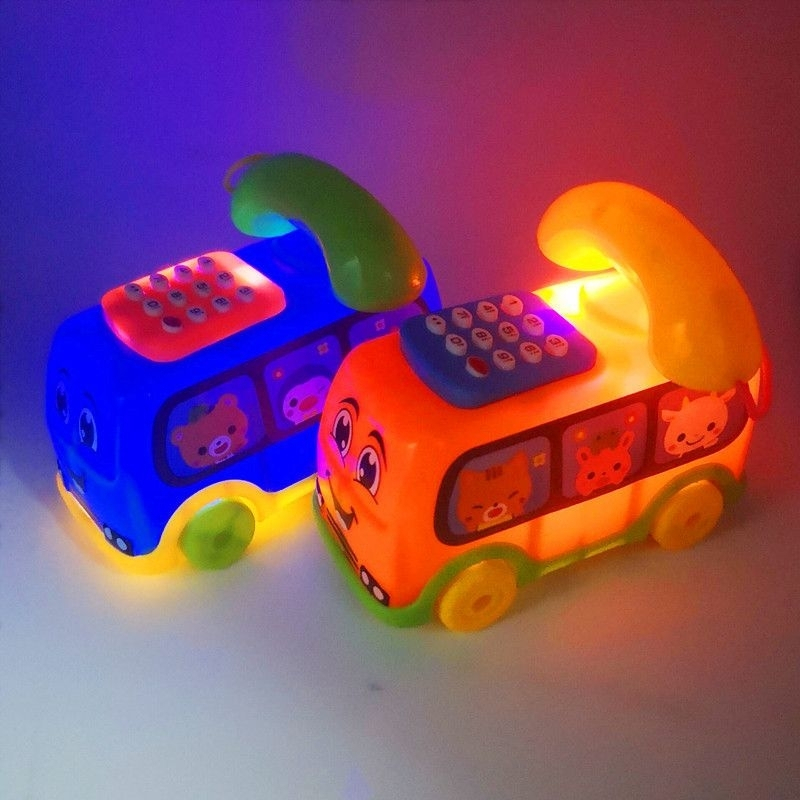 Mainan Bayi Edukasi Telephone Musik Bus Music Phone Mobile Phone YD6