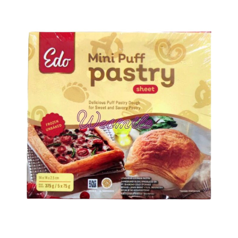 Edo Mini Puff Pastry sheet isi 5 lembar