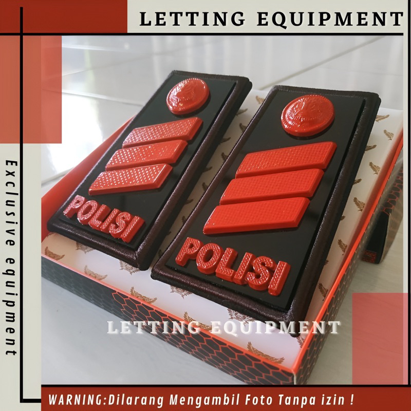 Pangkat Bharaka pdh tamtama mika kilap Glosy lis Bordir Perlengkapan Polri Promo Terbaru Hot Product