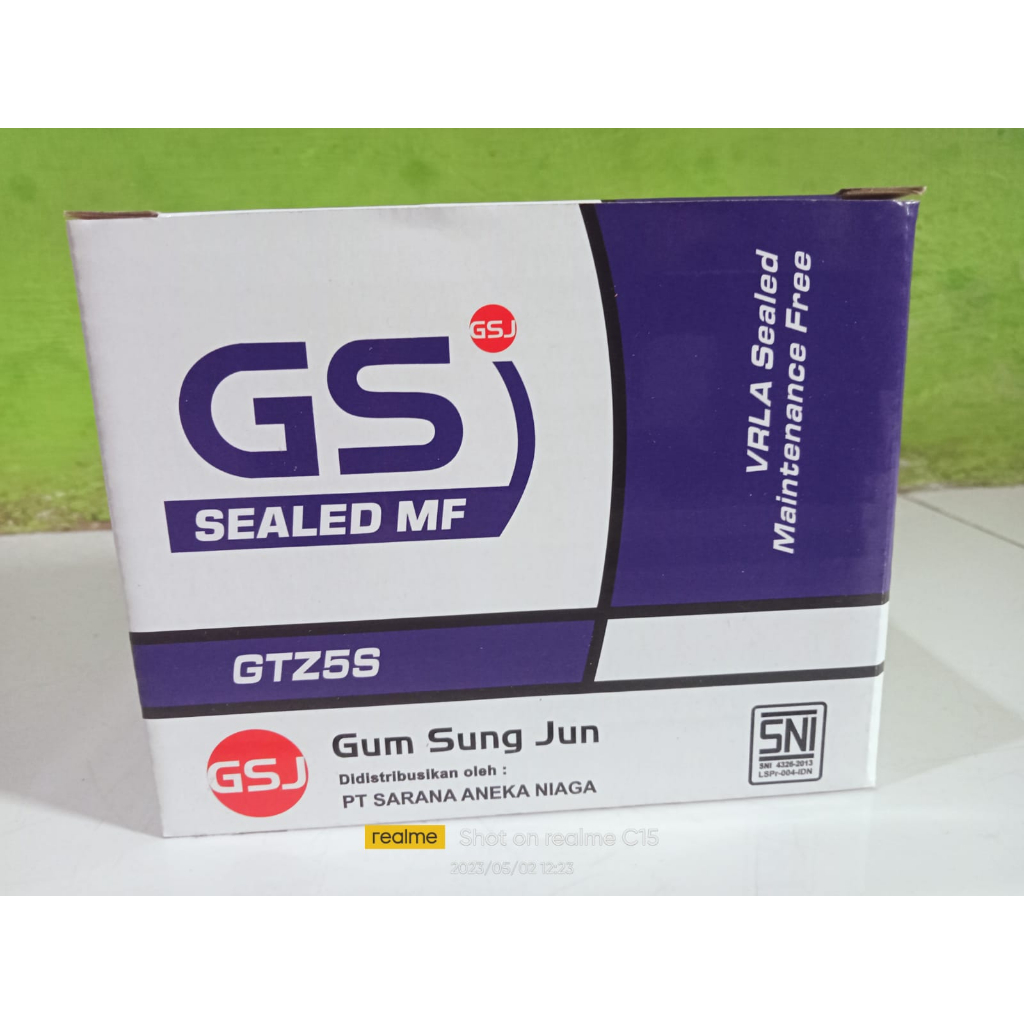 aki motor REVO FIT 110 AKI GS  GTZ5S BERKUALITAS BAGUS MF