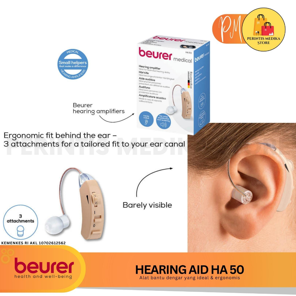 Beurer Hearing Aid HA 50 l Alat Bantu Dengar Beurer HA 50