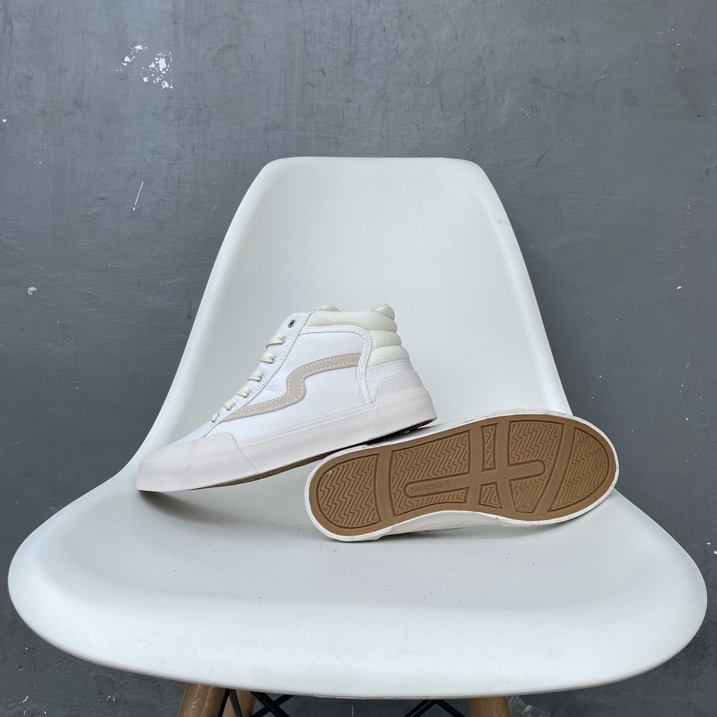 PATROBAS Cloud High Off White Original Sepatu Sneakers Casual Shoes Putih Polos Pria Wanita