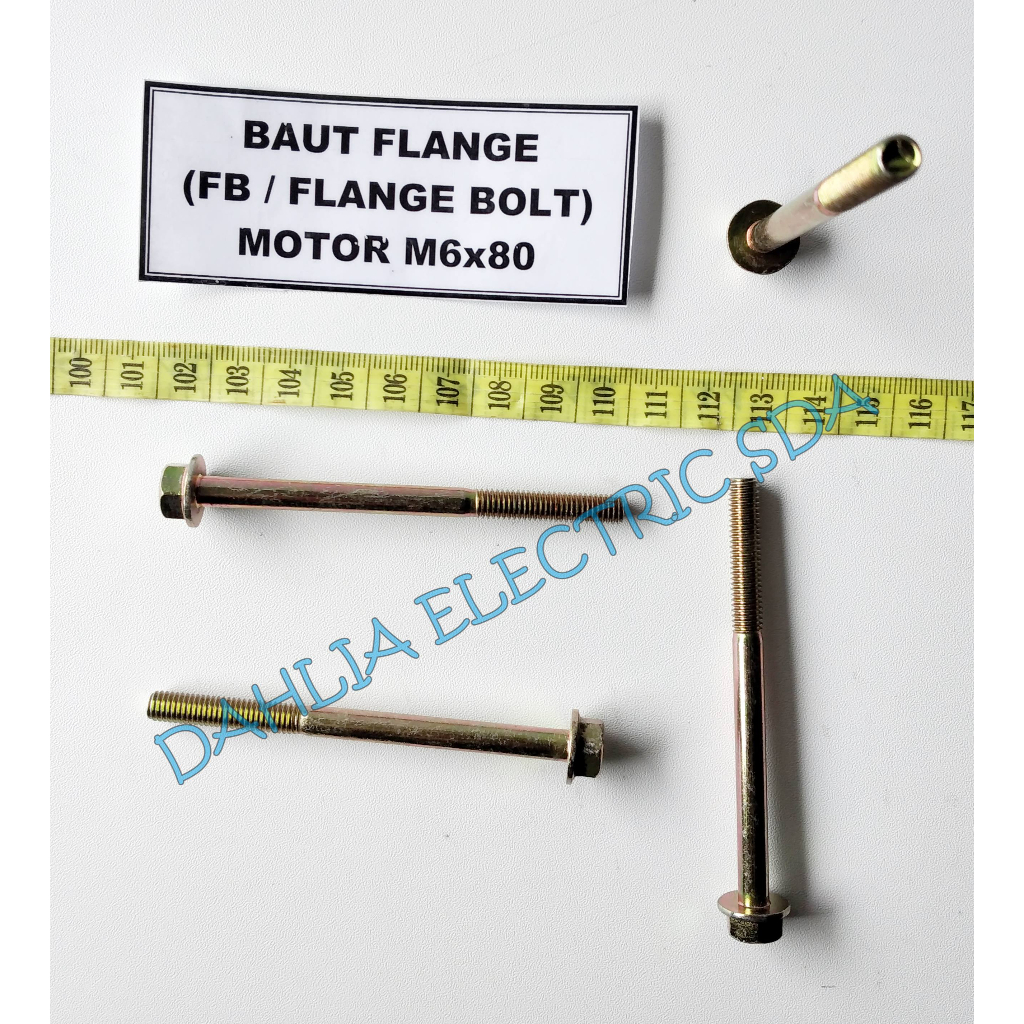 BAUT FLANGE ( FB = FLANGE BOLT ) MOTOR M6 X 80