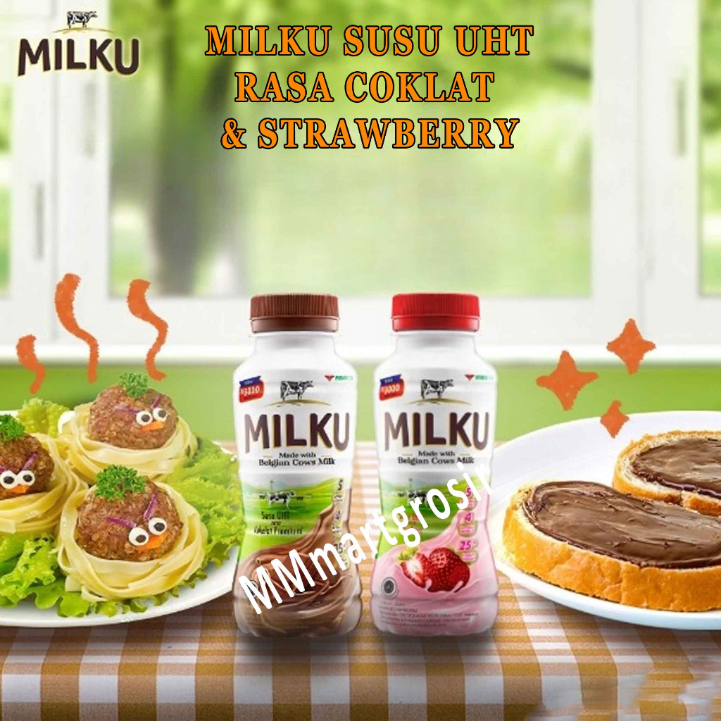 

Milku / Minuman Susu UHT / Minuman Susu Belgian / Susu Aneka Varian Rasa