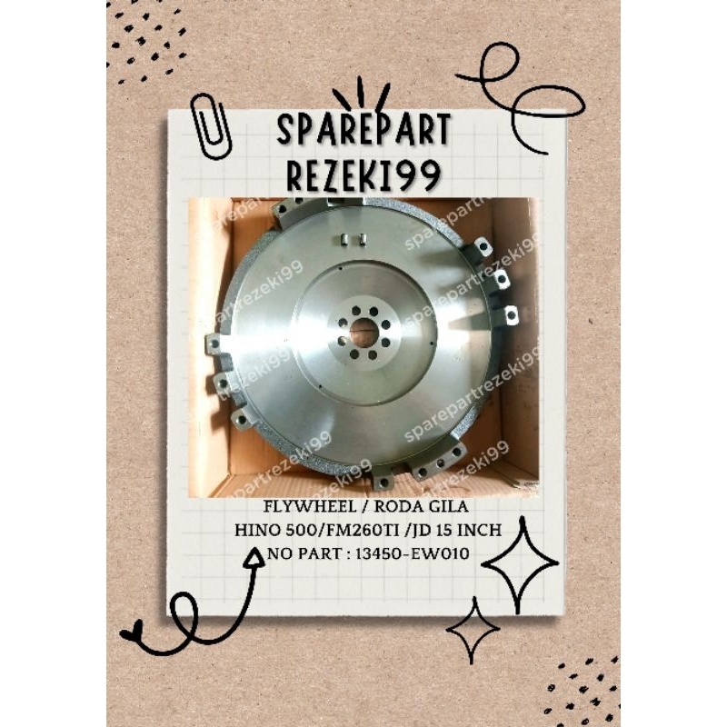Roda Gila / FlyWheel 15 INCH HINO Lohan 500 & FM260TI/JD