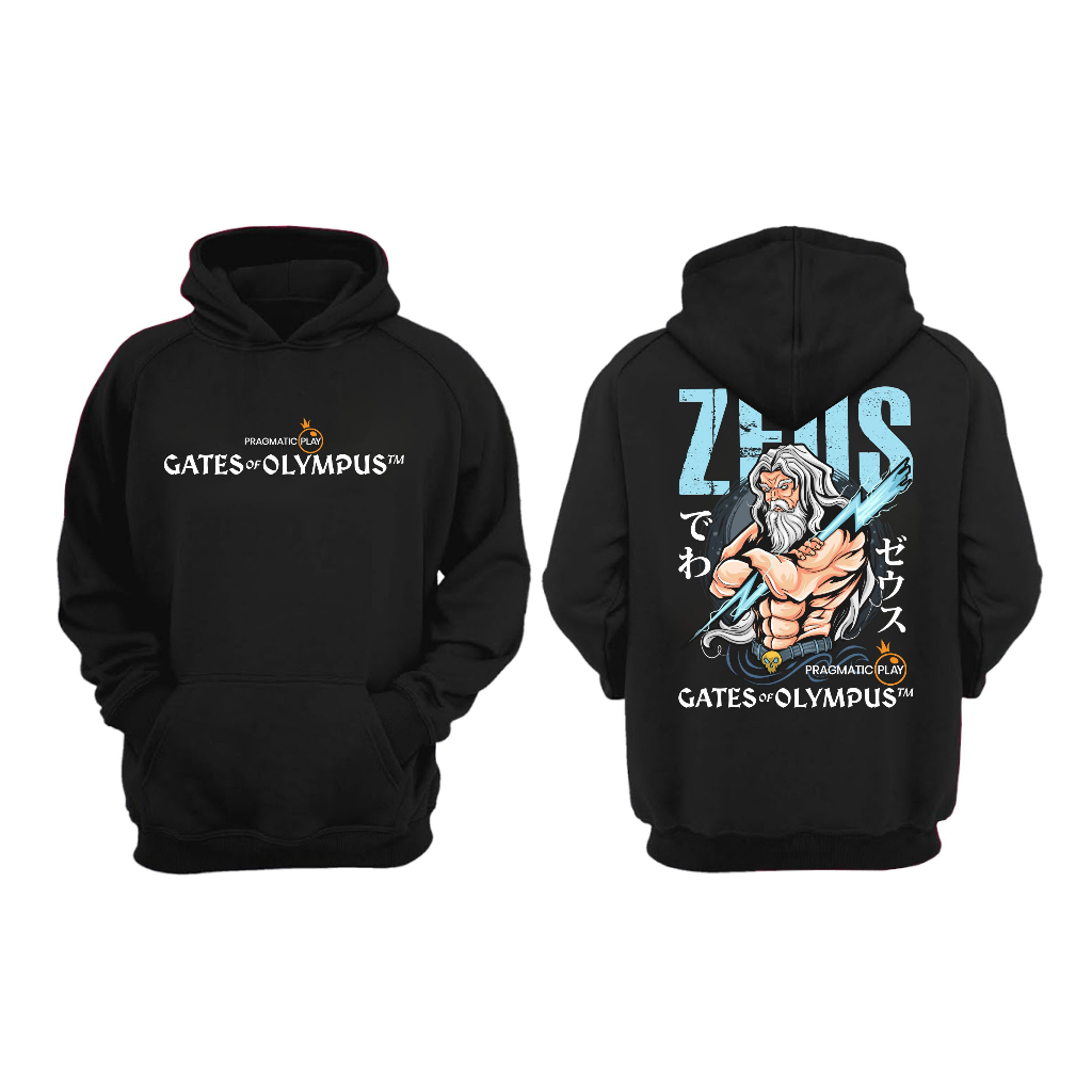 JAKET HOODIE ZEUS GATES OF OLYMPUS PRAGMATIC PLAY GAME SLOT BIG SIZE JUMBO