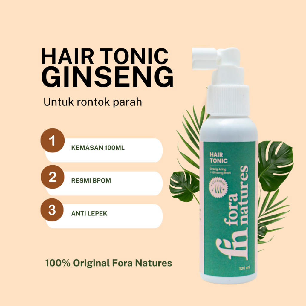 Hair Tonic Ginseng Rambut Rontok Parah Fora Natures
