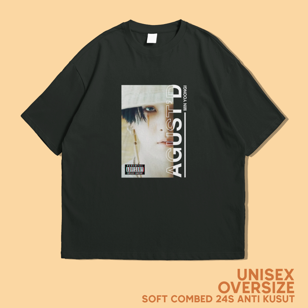 KAOS OVERISZE BTS DAECHWITA MIN YONGGI COMBED 24s PREMIUM UNISEX