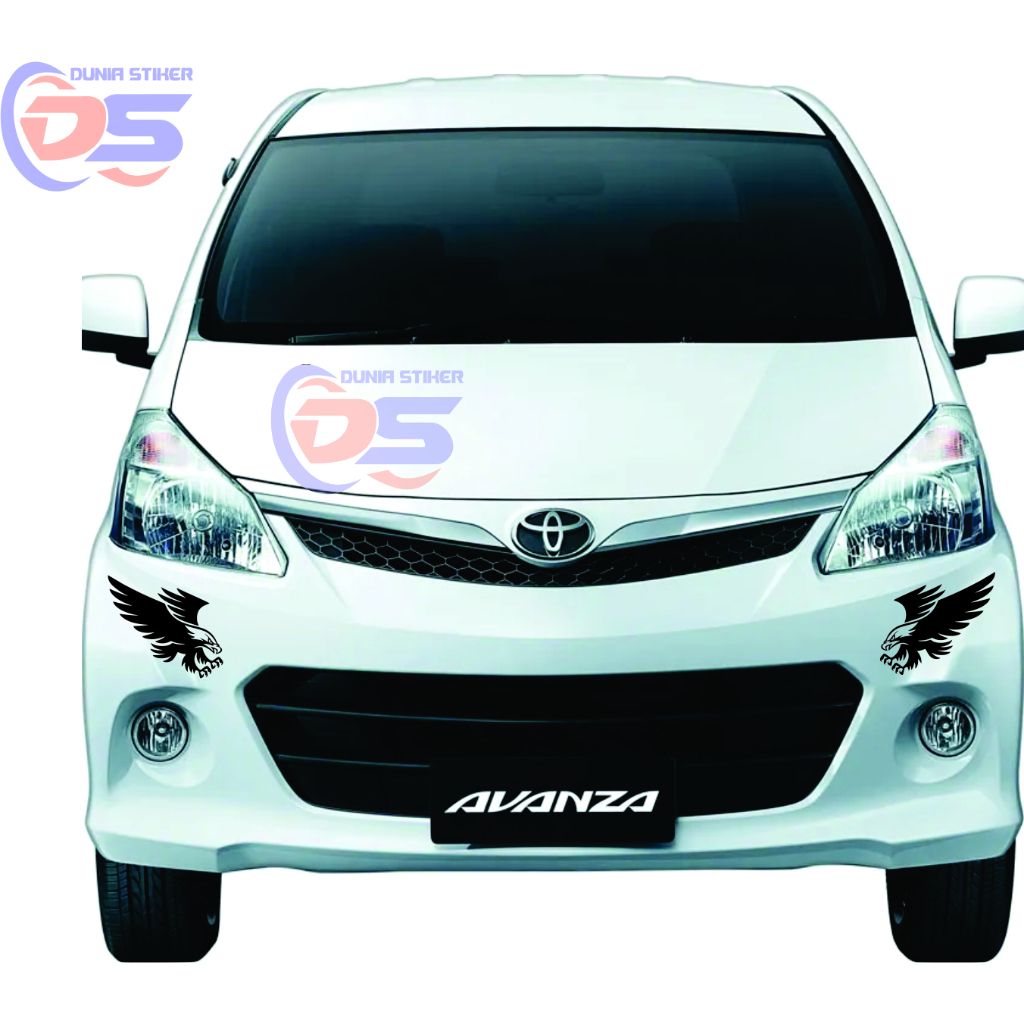STIKER KAP MOBIL AVANZA STIKER CUTTING TRIBAL MOTIF ELANG STIKER KAP BAWAH LAMPU MOBIL AVANZA XENIA 