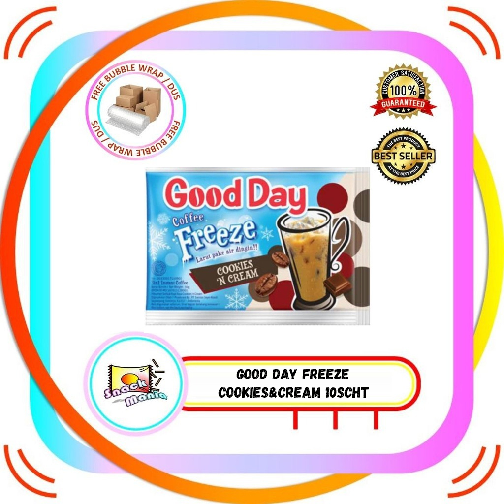 

Good Day Coffee Freeze Cookies and Cream 10 Sachet X 30 gr