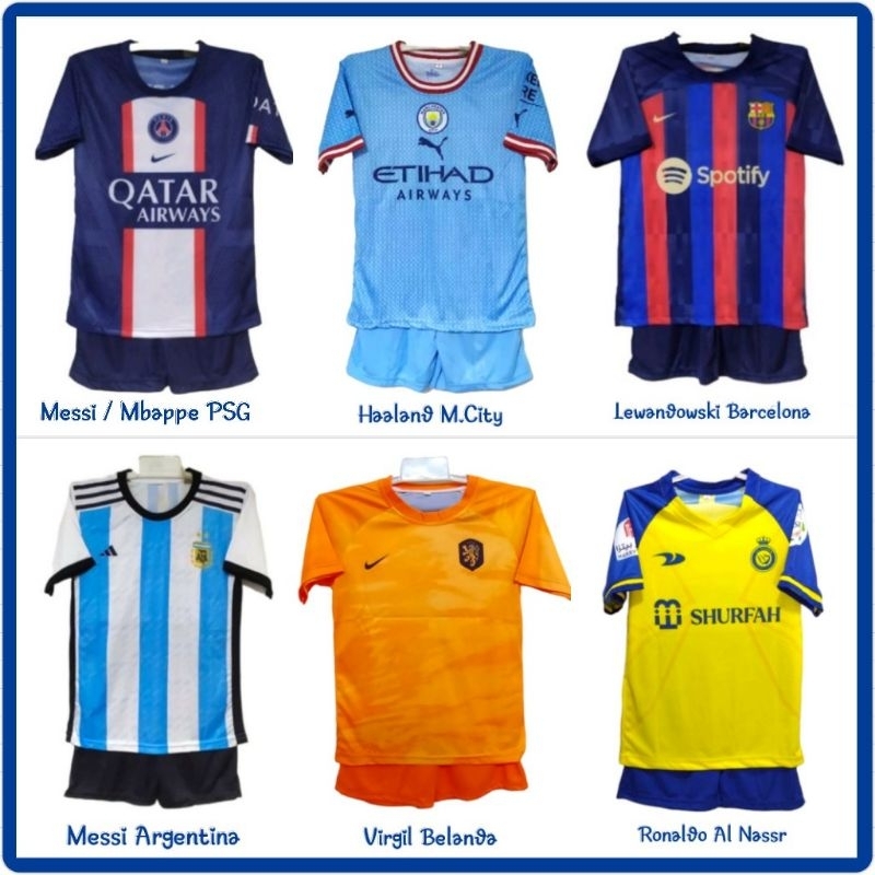 Setelan Bola Anak / Setelan Anak Multisport / Baju Celana Bola Anak / Kids Set Football