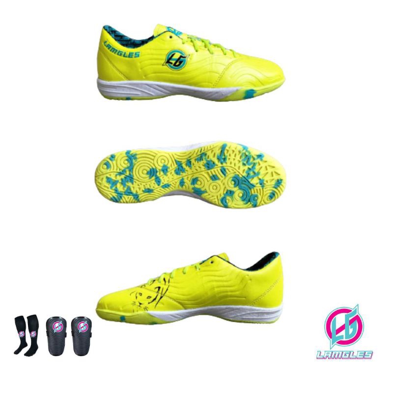 Lamgles - Sepatu Futsal Lamgles Jaguar Sol Rata Loreng Anti Slip In Indonesia